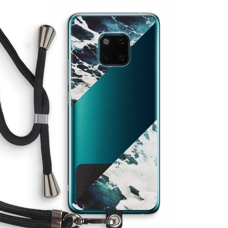 Golven: Huawei Mate 20 Pro Transparant Hoesje met koord