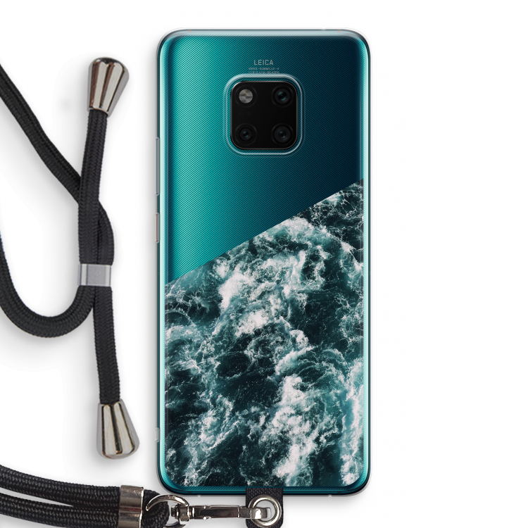 Zee golf: Huawei Mate 20 Pro Transparant Hoesje met koord