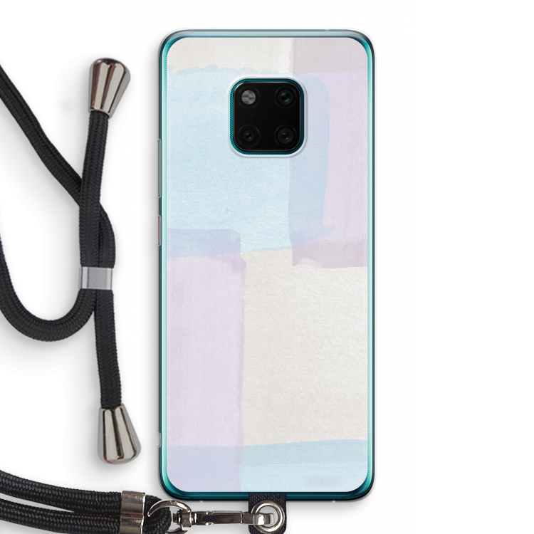 Square pastel: Huawei Mate 20 Pro Transparant Hoesje met koord