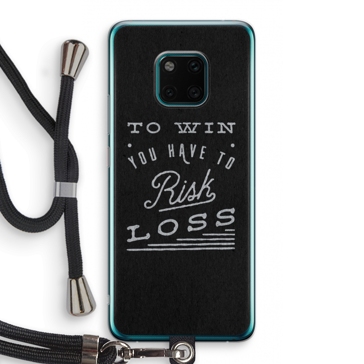 Risk loss: Huawei Mate 20 Pro Transparant Hoesje met koord