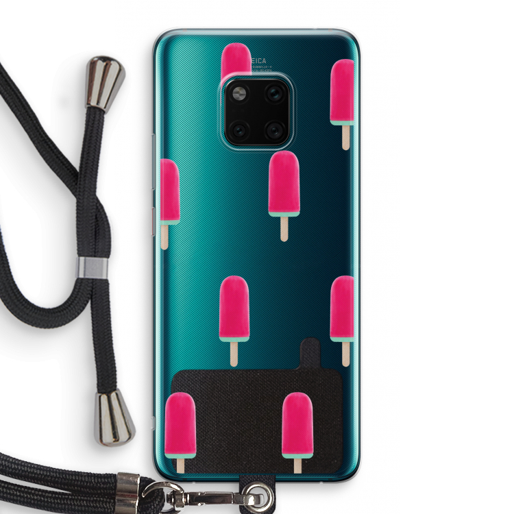 Waterijsje: Huawei Mate 20 Pro Transparant Hoesje met koord