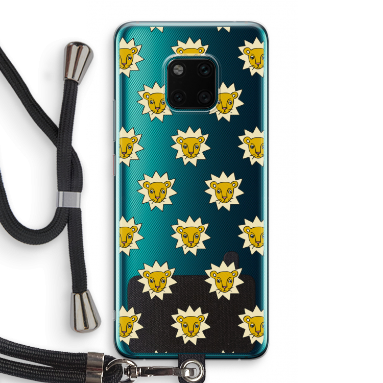 Leeuwenkoppen: Huawei Mate 20 Pro Transparant Hoesje met koord