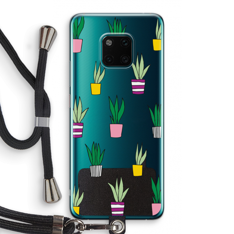 Sanseveria: Huawei Mate 20 Pro Transparant Hoesje met koord