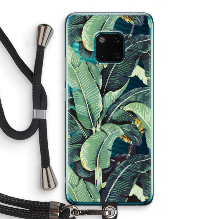 Bananenbladeren: Huawei Mate 20 Pro Transparant Hoesje met koord