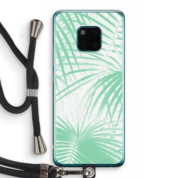 Palmbladeren: Huawei Mate 20 Pro Transparant Hoesje met koord