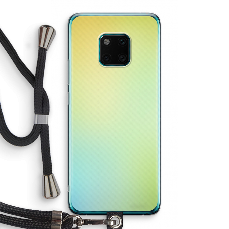 Minty mist pastel: Huawei Mate 20 Pro Transparant Hoesje met koord