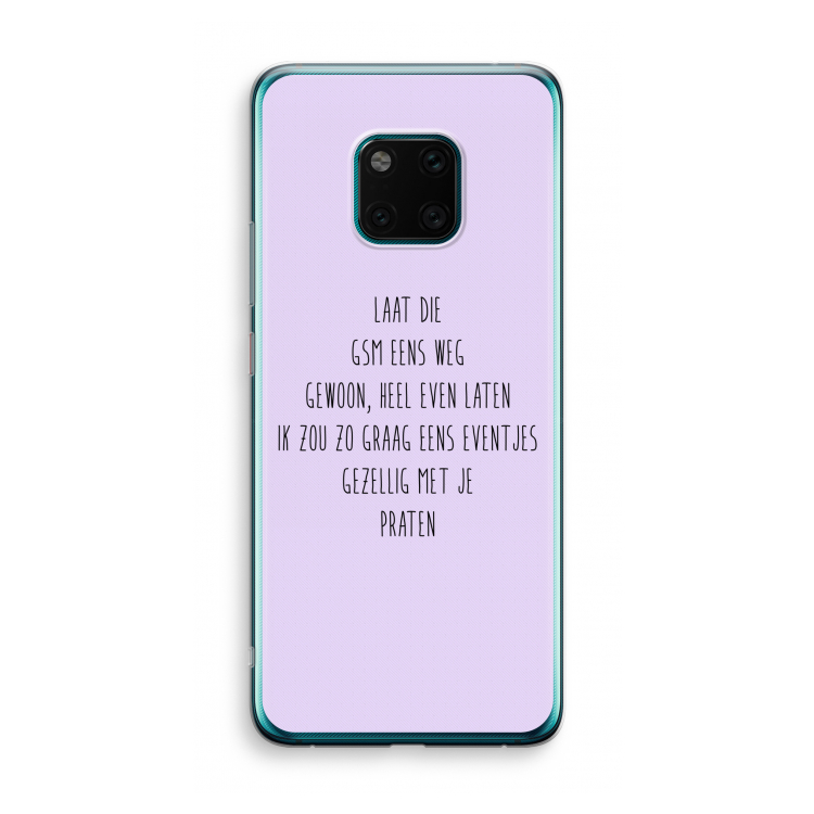 GSM: Huawei Mate 20 Pro Transparant Hoesje