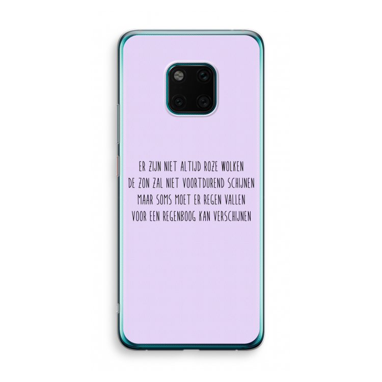 Regenboog: Huawei Mate 20 Pro Transparant Hoesje