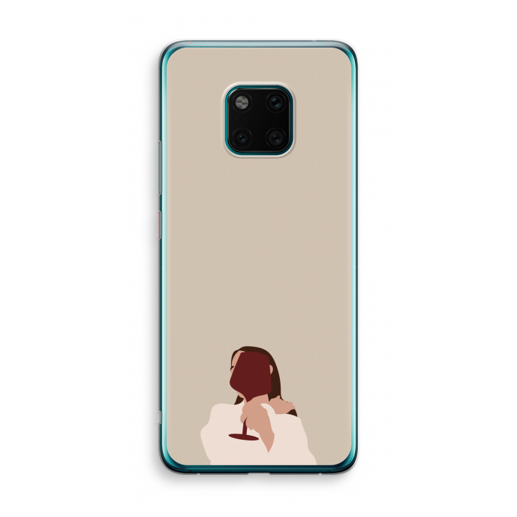 I drink wine: Huawei Mate 20 Pro Transparant Hoesje