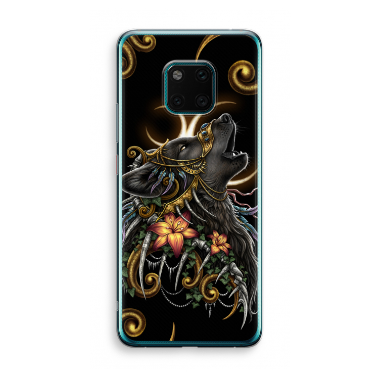 Huilende Wolf: Huawei Mate 20 Pro Transparant Hoesje