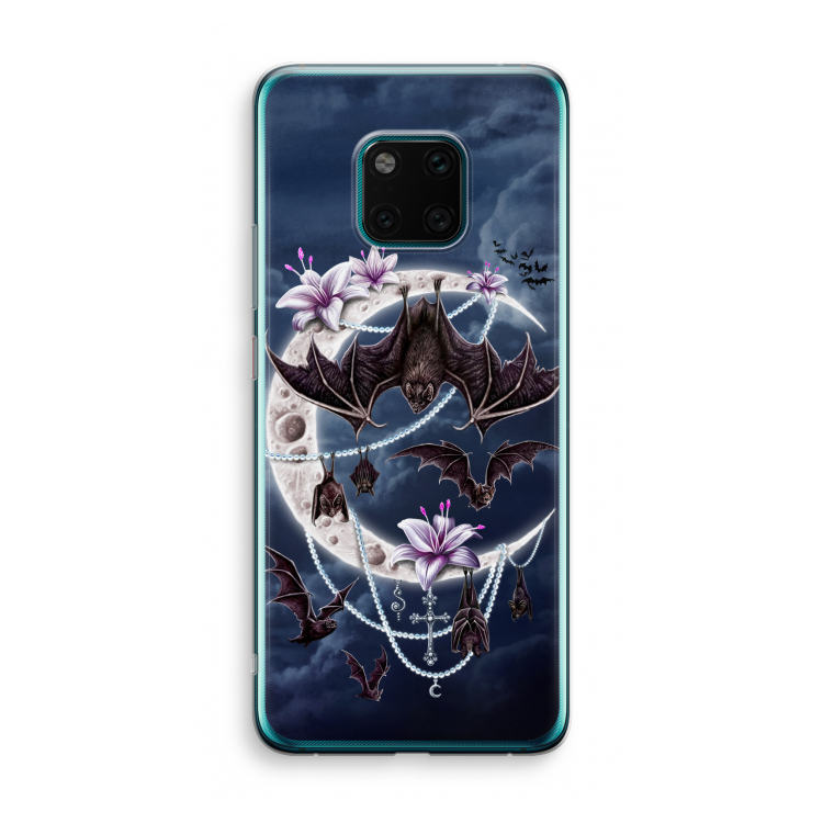 Vleermuizen Maan: Huawei Mate 20 Pro Transparant Hoesje