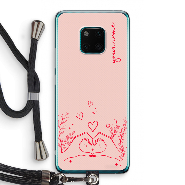 Love is in the air: Huawei Mate 20 Pro Transparant Hoesje met koord