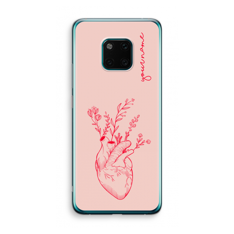 Blooming Heart: Huawei Mate 20 Pro Transparant Hoesje