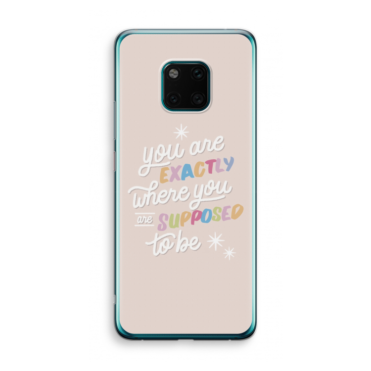 Right Place: Huawei Mate 20 Pro Transparant Hoesje