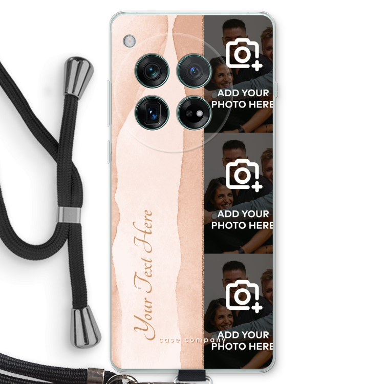 CaseCompany Transparentwithrope_filmrol3_oneplus