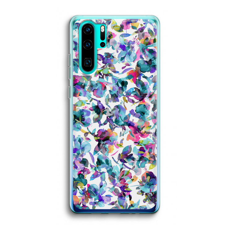 Hibiscus Flowers: Huawei P30 Pro Transparant Hoesje