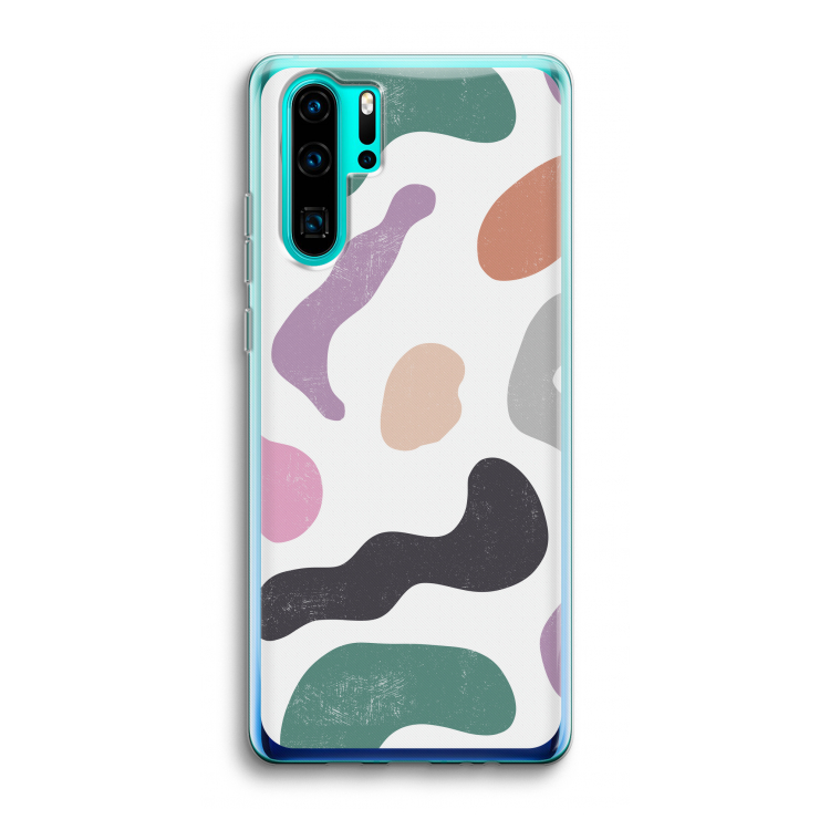 Memphis Shapes: Huawei P30 Pro Transparant Hoesje