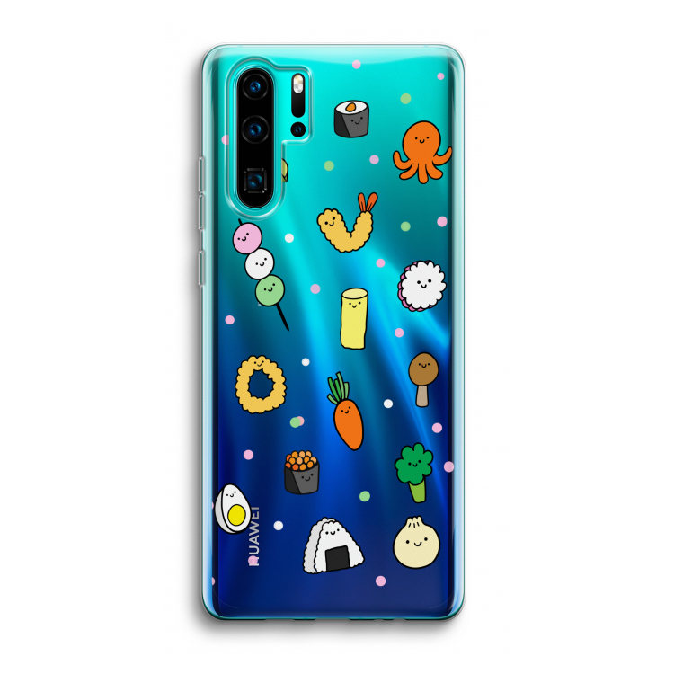 Happy bento friends: Huawei P30 Pro Transparant Hoesje