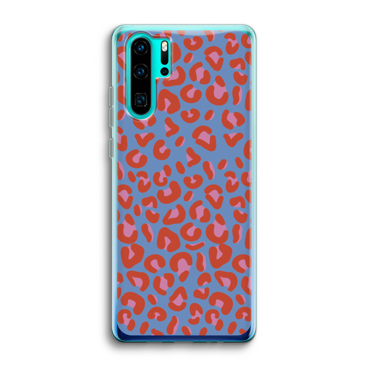 Leopard blue: Huawei P30 Pro Transparant Hoesje
