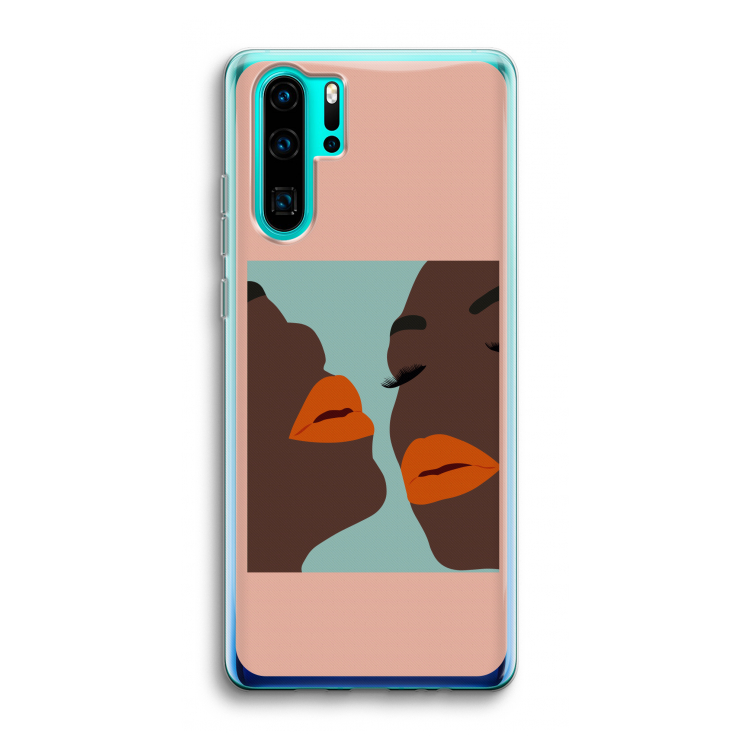 Orange lips: Huawei P30 Pro Transparant Hoesje