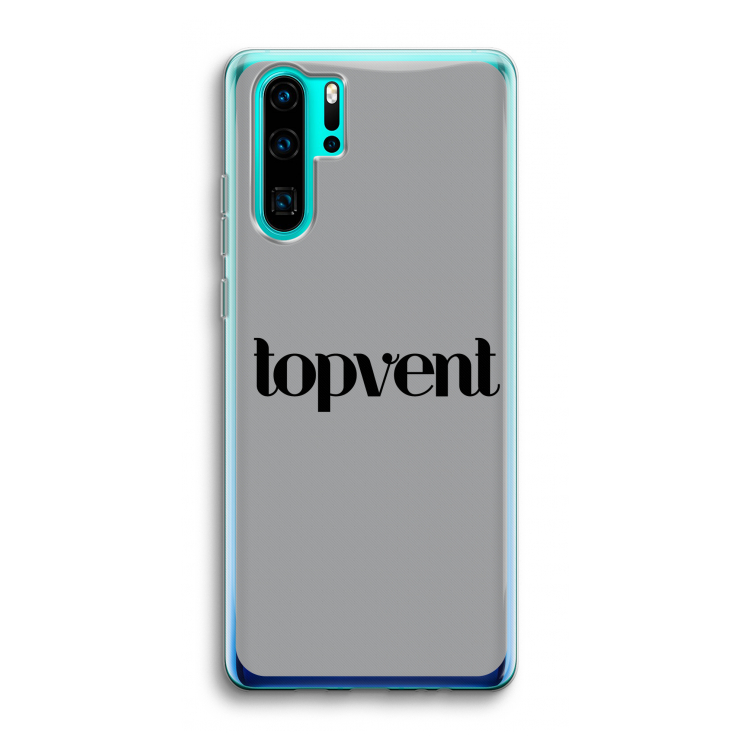 Topvent Grijs Zwart: Huawei P30 Pro Transparant Hoesje