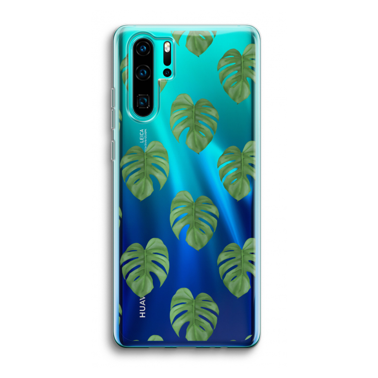 Monstera leaves: Huawei P30 Pro Transparant Hoesje