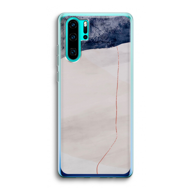 Stone White: Huawei P30 Pro Transparant Hoesje