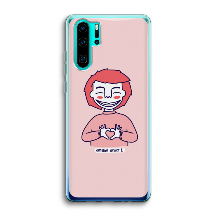 Hartje: Huawei P30 Pro Transparant Hoesje