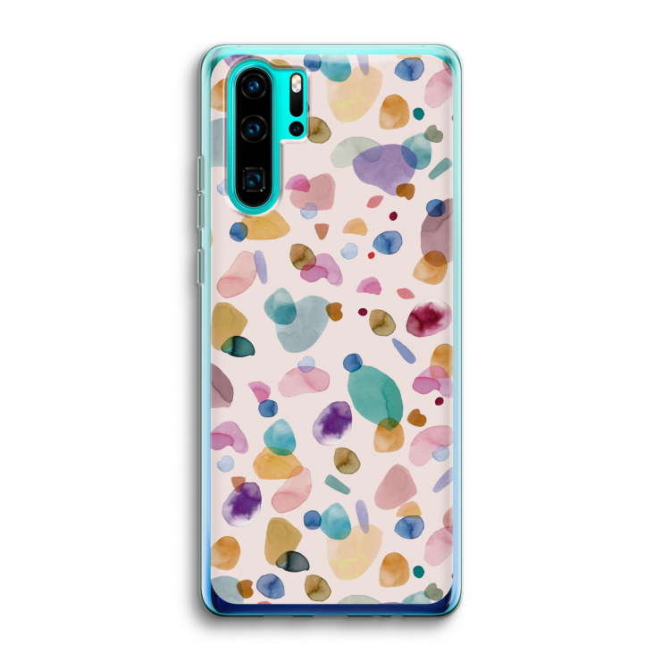 Terrazzo Memphis Pink: Huawei P30 Pro Transparant Hoesje