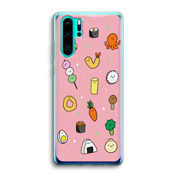 Happy bento friends: Huawei P30 Pro Transparant Hoesje