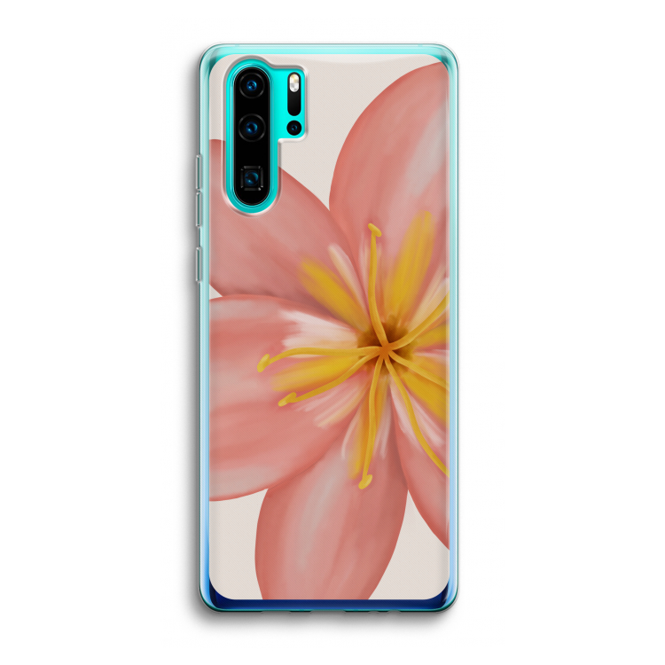 Pink Ellila Flower: Huawei P30 Pro Transparant Hoesje
