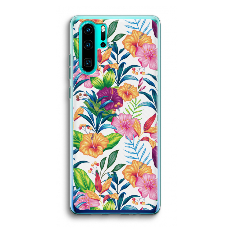 Tropisch 2: Huawei P30 Pro Transparant Hoesje