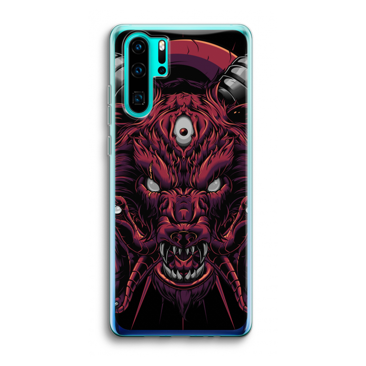 Hell Hound and Serpents: Huawei P30 Pro Transparant Hoesje