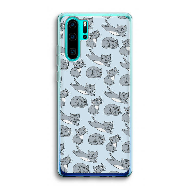 Poezen: Huawei P30 Pro Transparant Hoesje