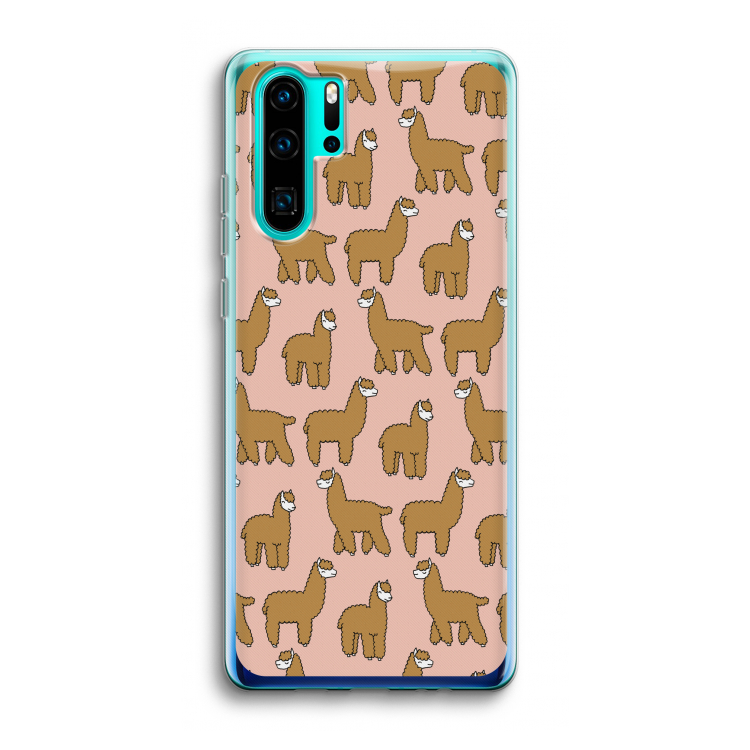 Alpacas: Huawei P30 Pro Transparant Hoesje