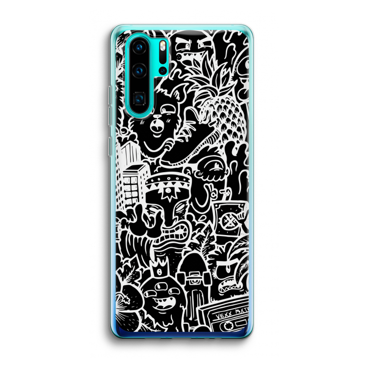 Vexx Black Mixtape: Huawei P30 Pro Transparant Hoesje