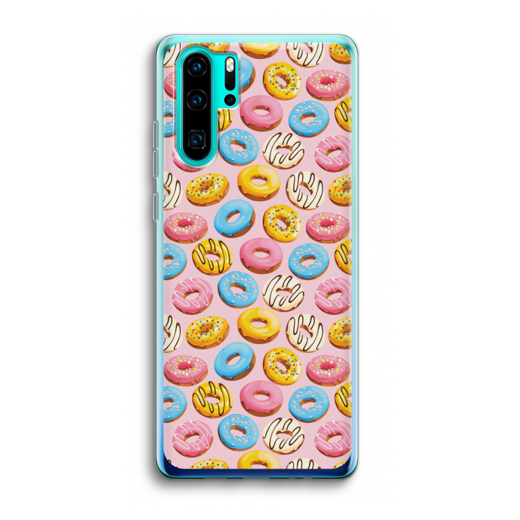 Pink donuts: Huawei P30 Pro Transparant Hoesje