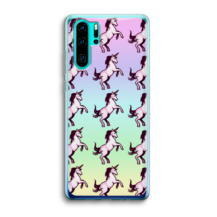 Musketon Unicorn: Huawei P30 Pro Transparant Hoesje