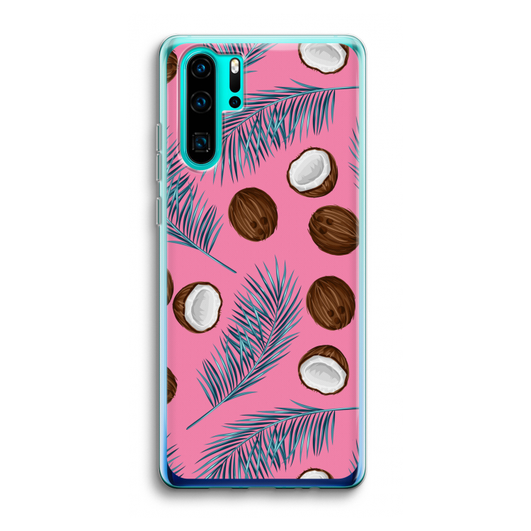 Kokosnoot roze: Huawei P30 Pro Transparant Hoesje