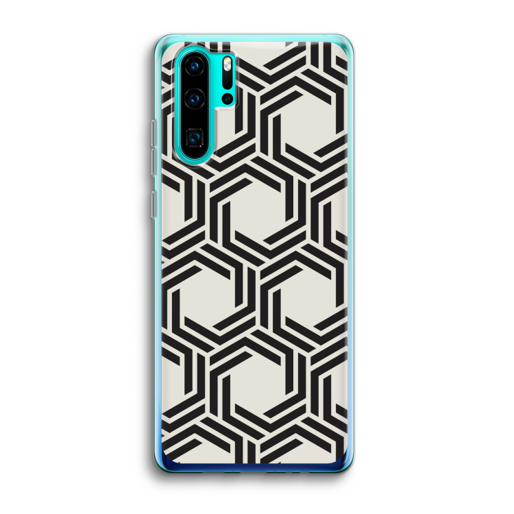 Geometrisch patroon: Huawei P30 Pro Transparant Hoesje