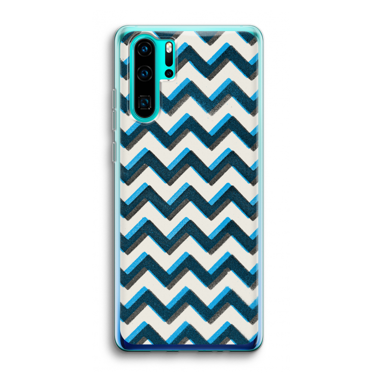 Onderbroken lijn: Huawei P30 Pro Transparant Hoesje