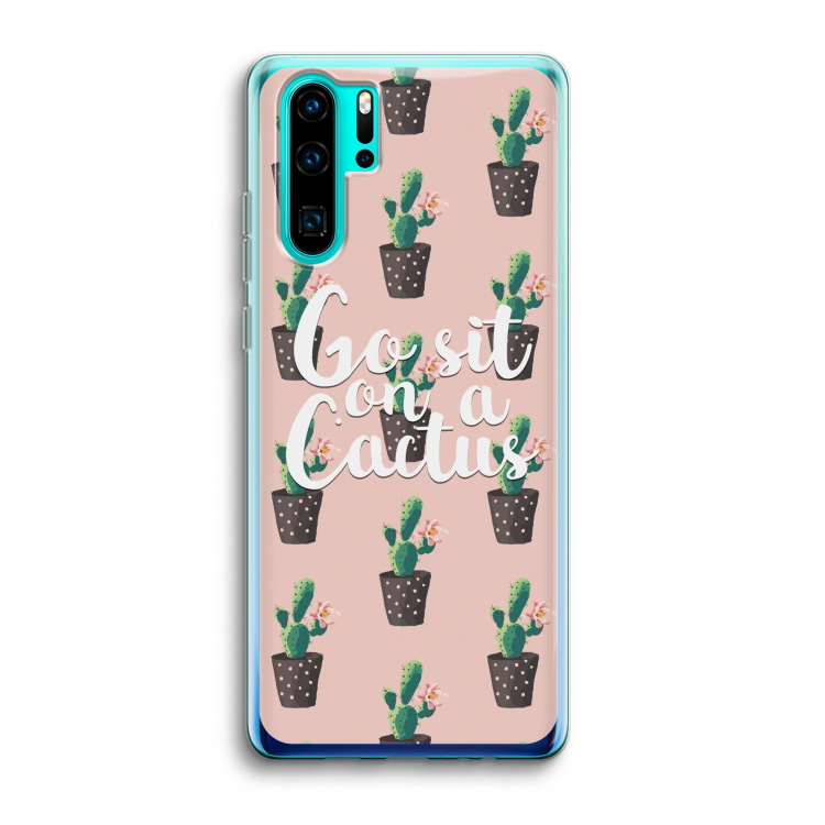 Cactus quote: Huawei P30 Pro Transparant Hoesje