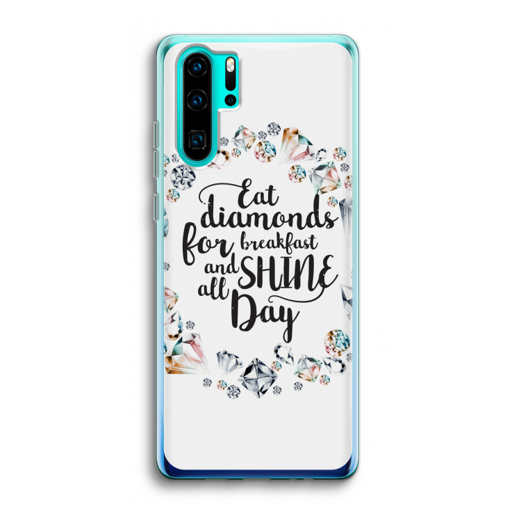 Diamonds: Huawei P30 Pro Transparant Hoesje