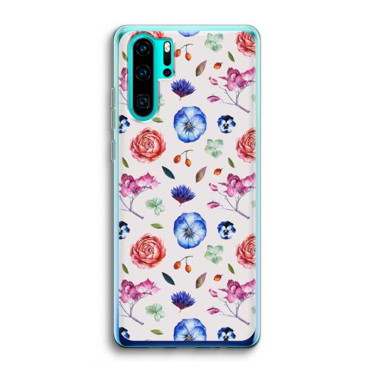 Bloemetjes: Huawei P30 Pro Transparant Hoesje