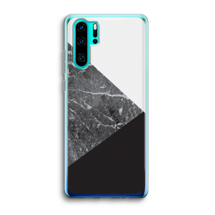 Combinatie marmer: Huawei P30 Pro Transparant Hoesje