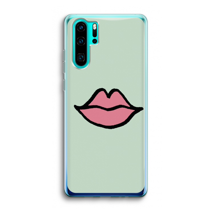 Kusje: Huawei P30 Pro Transparant Hoesje