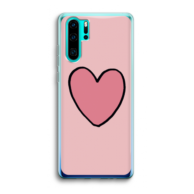 Hartje: Huawei P30 Pro Transparant Hoesje