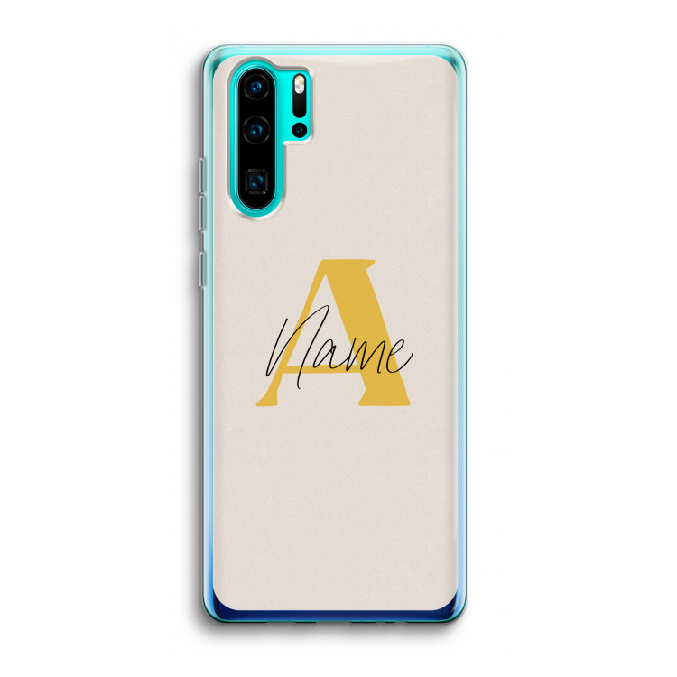 Amber Script: Huawei P30 Pro Transparant Hoesje