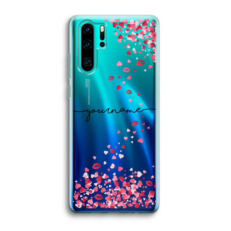 Hartjes en kusjes: Huawei P30 Pro Transparant Hoesje