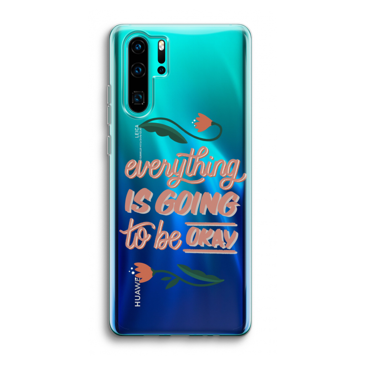 Optimistic flower girl: Huawei P30 Pro Transparant Hoesje